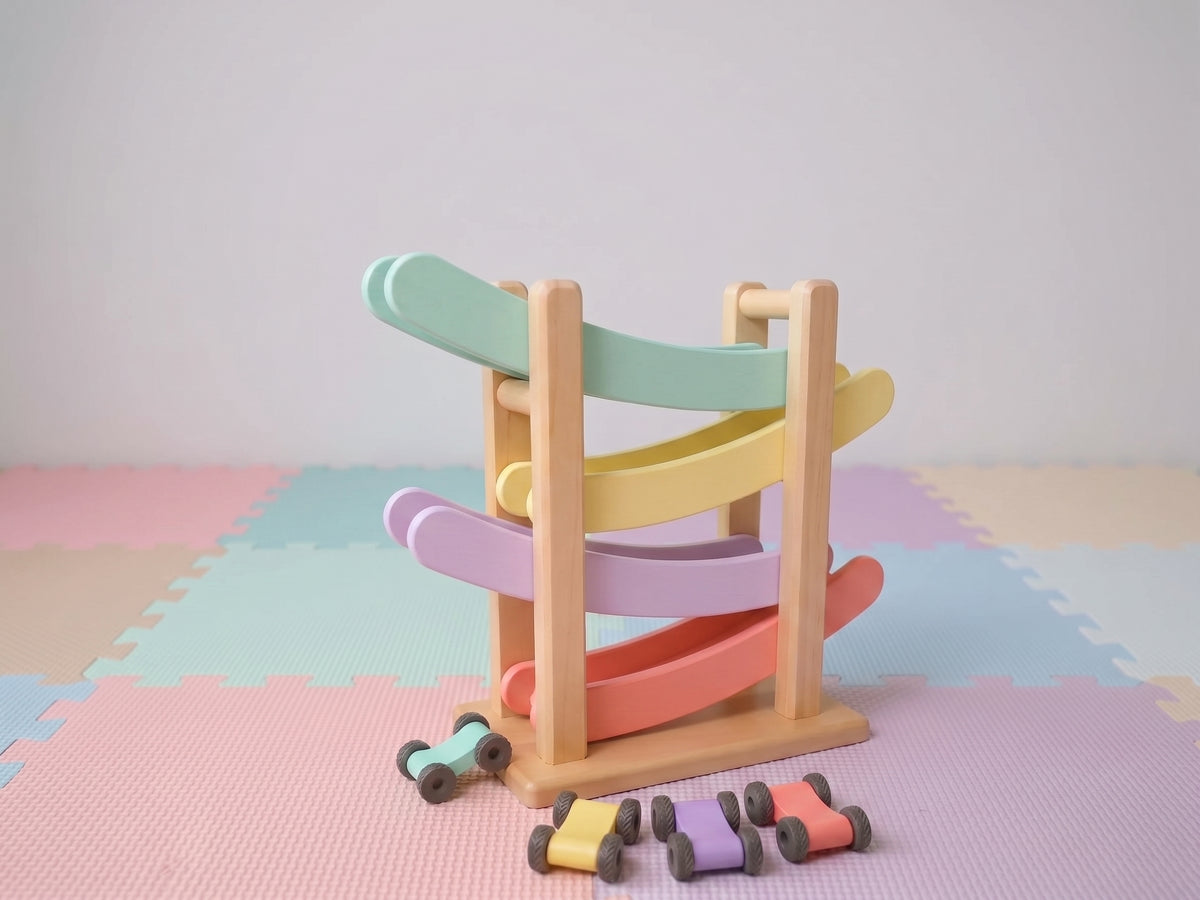 Bebekler ve Çocuklar İçin Montessori Yarış Pisti Seti
