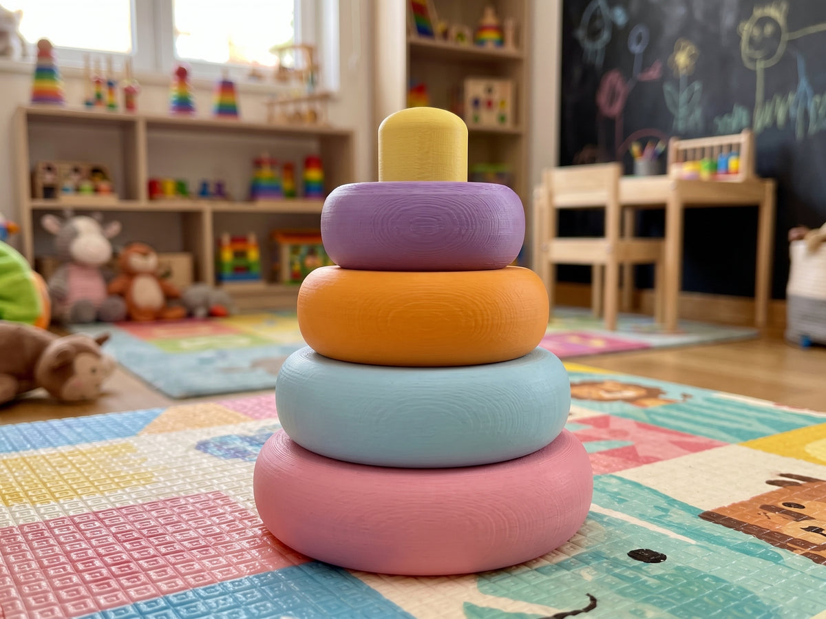 Bebekler İçin Montessori Yığma Kulesi