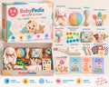 3-6 Ay Bebek Zeka ve Motor Gelişim Kutusu – BabyPedia Hediye Seti (Parmak Kukla, Vakumlu Molekül Oyuncak, Meyve Emziği)