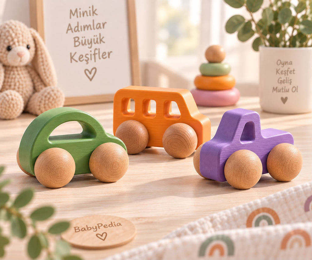 Montessori Bebek Araba Eğitici Oyuncak 3lü set