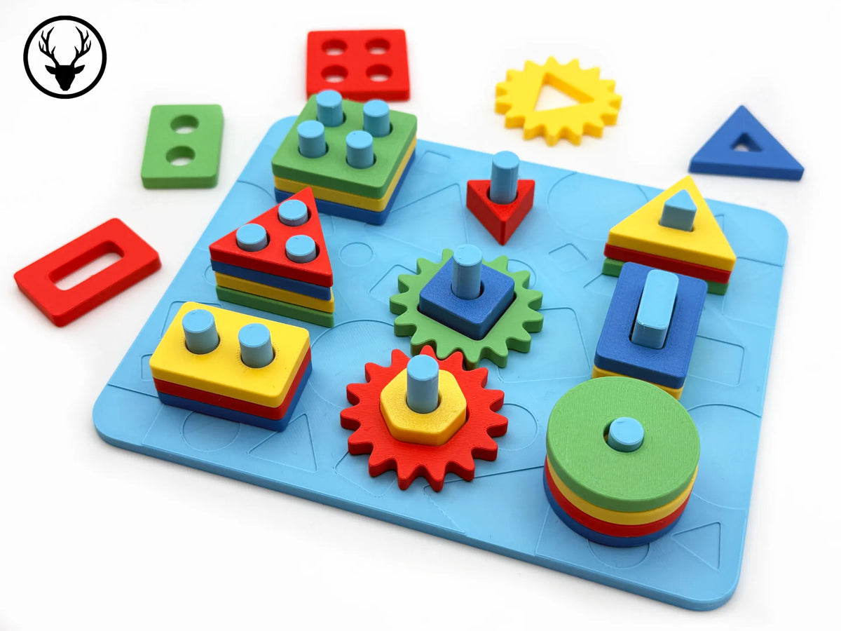 Montessori Şekil ve Renk Tanıma Oyuncak Seti