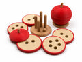 Montessori Elma Puzzle Şekil Birleştirme Oyuncak Seti